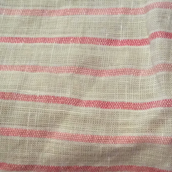 Vineyard Vines Linen Dress Striped Tan & Pink 6 - Picture 4 of 5